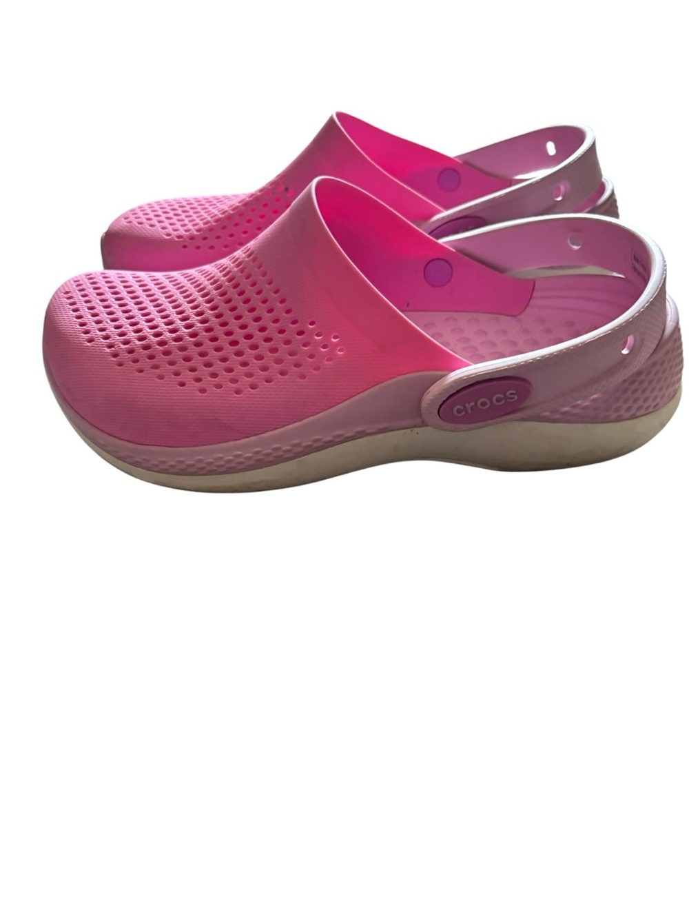 Crocs LiteRide Pink Clogs Size Womens 8 Mens 6